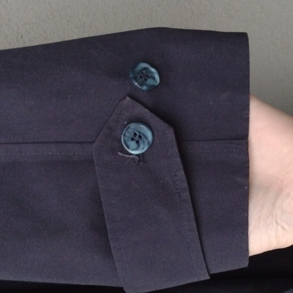 Vintage S.B.II by Bitterman Navy Trenchcoat 12 - Picture 4 of 10